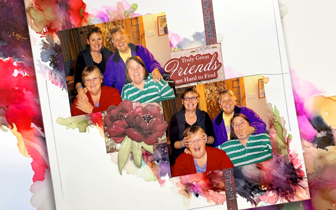 Mixed Background Layout with Donna