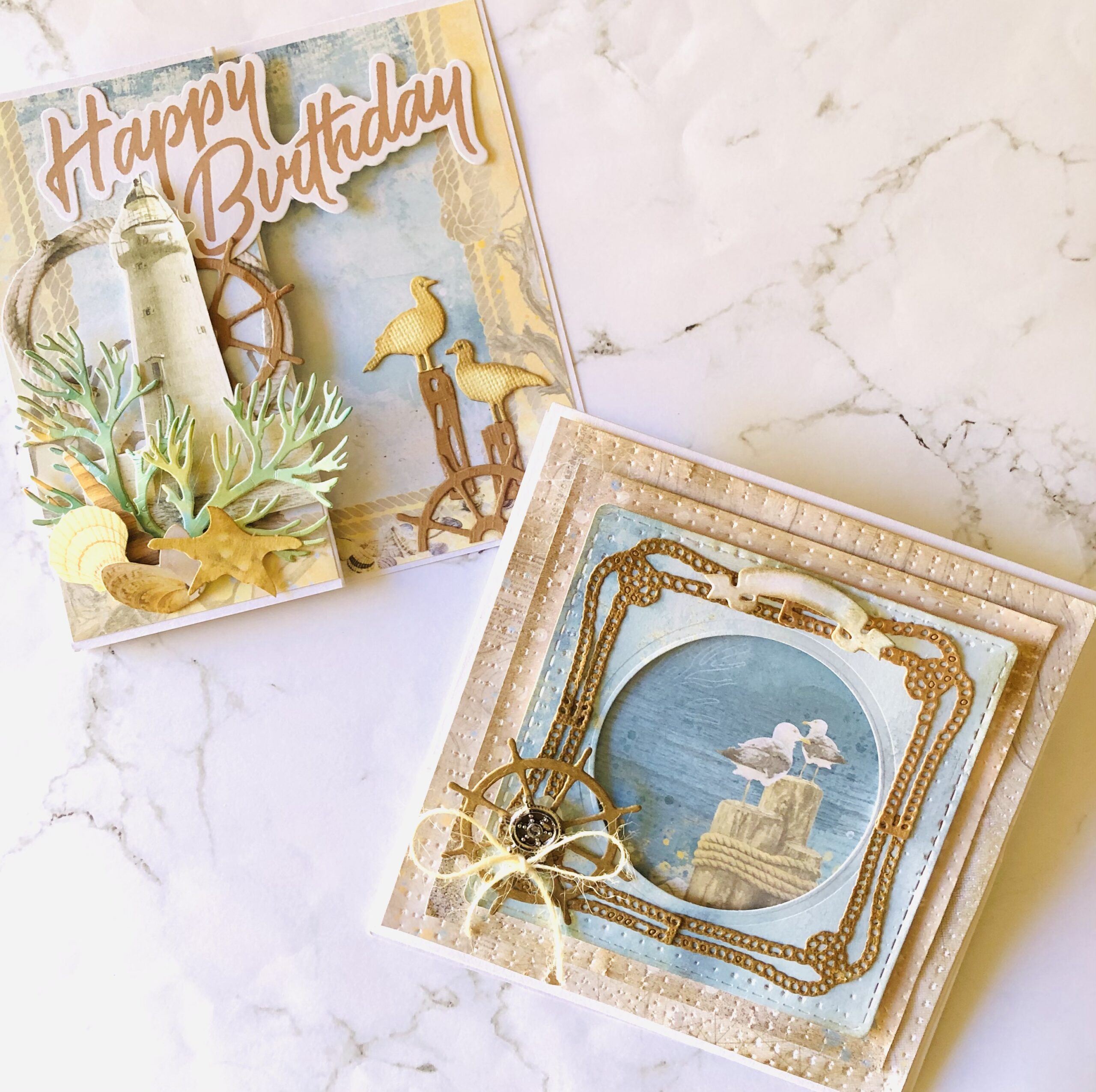 Seaside Birthday Cards with Adriana