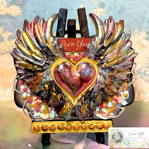 Hearts and Wings Resin Project with Donna
