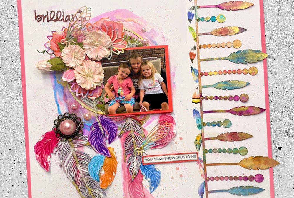 Feathered Layout with Donna