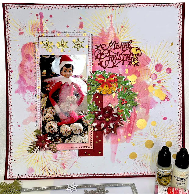 Christmas Layout with Donna
