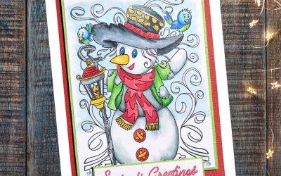 Snowman Card with Kaylee