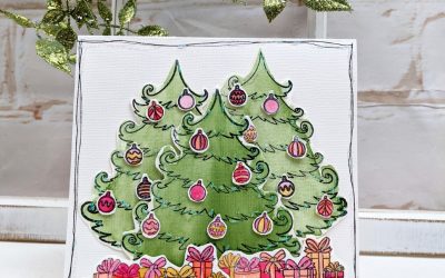 Christmas Bauble Tree Card with Kerrie
