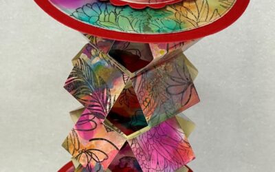 Colourful Concertina Folding Card with Donna