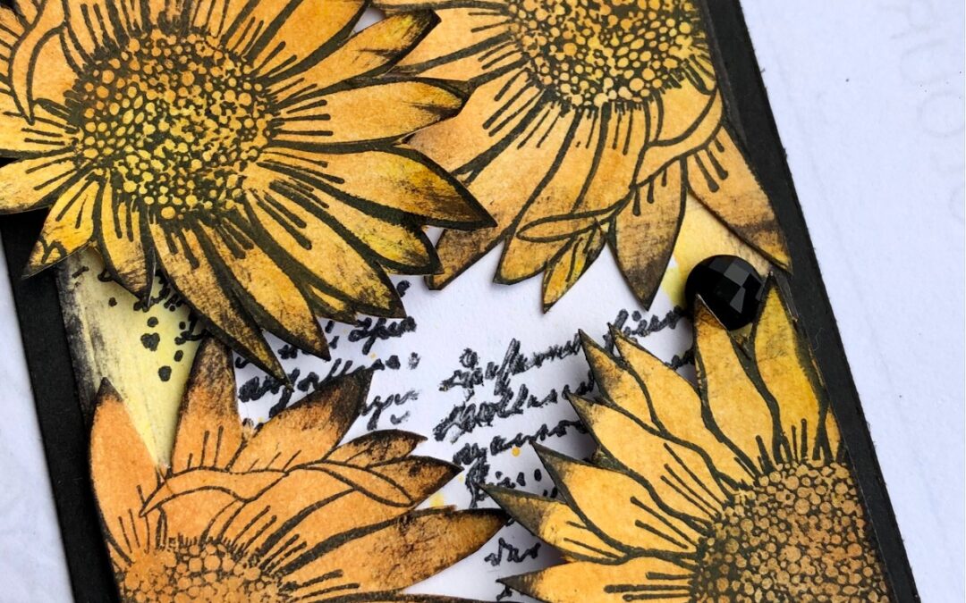 Shining Sunflower tag with Michelle