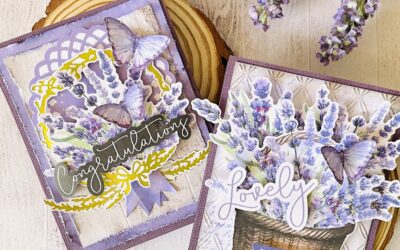 Lovely Lavender Easel Cards with Adriana