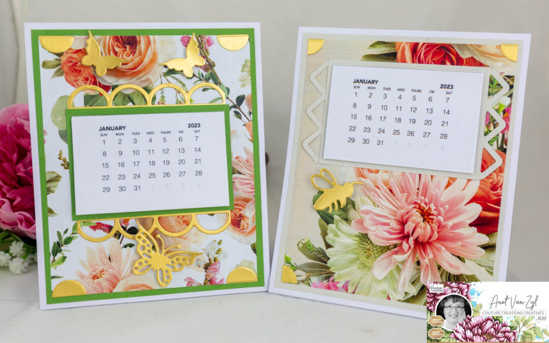PRETTY CALENDAR CARDS WITH ANET
