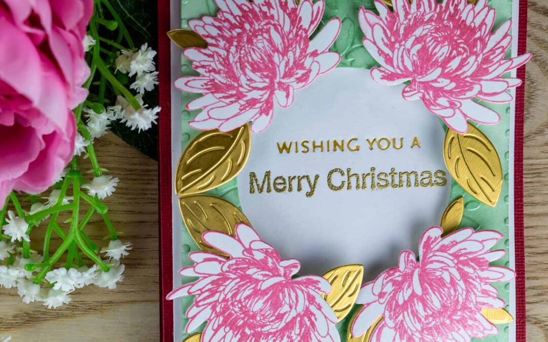 Delightful Aster Christmas card with Anet