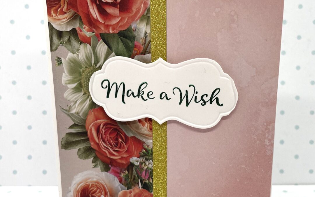 Pretty Make a wish card with Cheryl