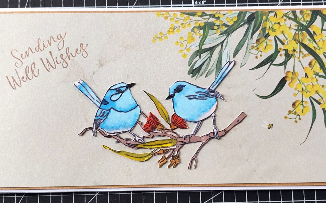 Fairy Wren Card with Mary