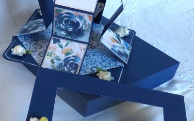 Pull Up Lantern Card with Gift Box created by Mary